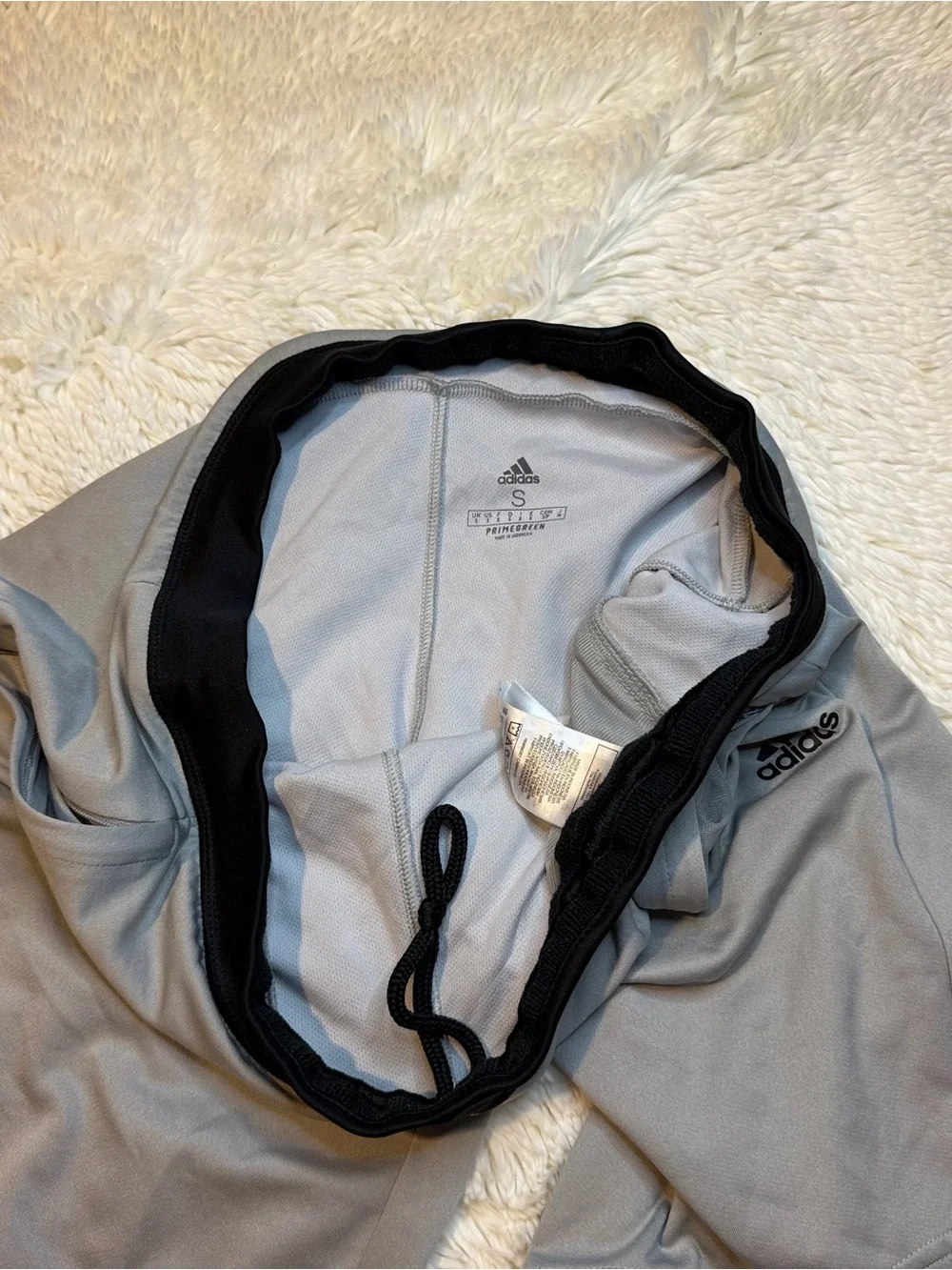 adidas Men’s size small Light Gray Athletic Shorts no liner 8” inseam